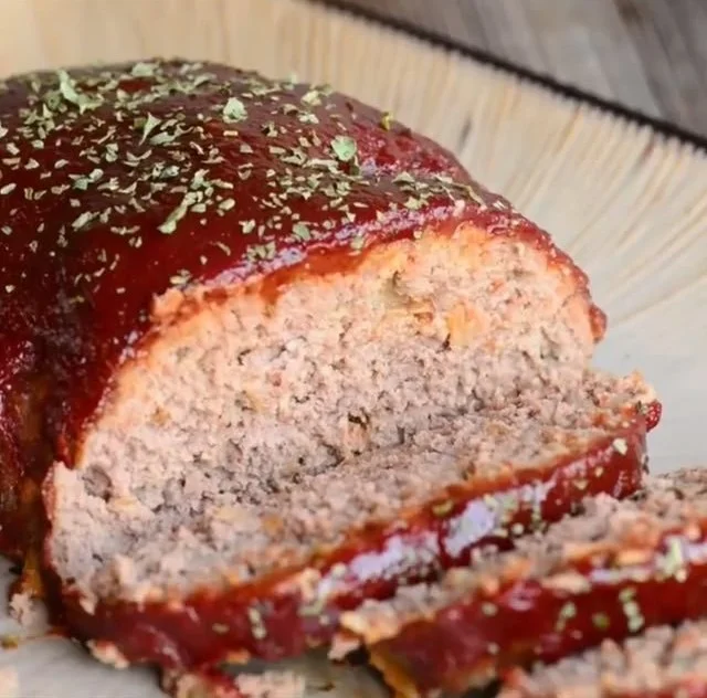 Delicious slice of Granny's classic meatloaf served with mashed potatoes.
