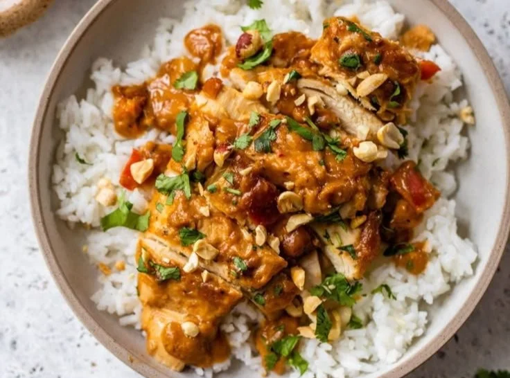 Slow Cooker Peanut Chicken